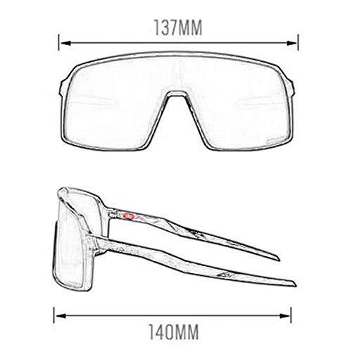 ZoliTime Gafas de ciclismo 2019 moda nuevos deportes a prueba de viento gafas de sol polarizadas de conductor Gafas de bicicleta BMX (Marco negro + lente verde)