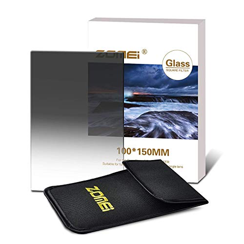 Zomei Filtro ultra delgado HD de 18 capas de vidrio Schott Pro 2-Stop ND4 de densidad neutra gris ND4 – 100 mm x 150 mm Square Z-PRO Series