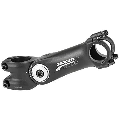 Zoom Stem Ahead 25,4-105-70 - Mango para Manillar de Bicicleta, Color Negro/Plateado