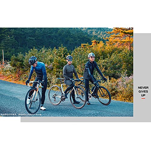 ZQD Hombre de Manga Larga Ciclismo Jersey Jersey Pantalones Acolchados Mountain Bike Trajes Deportivos Camisas Transpirable Slim Ropa Bicicleta Ropa Kit Set Outfit (Color : H, Tamaño : M)