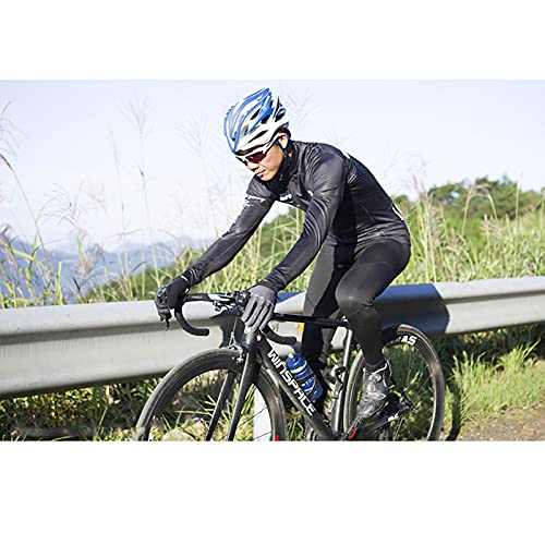 ZQD Hombre de Manga Larga Ciclismo Jersey Jersey Pantalones Acolchados Mountain Bike Trajes Deportivos Camisas Transpirable Slim Ropa Bicicleta Ropa Kit Set Outfit (Color : H, Tamaño : M)