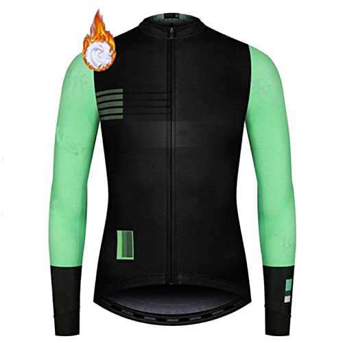 ZQD Maillot Bicicleta Hombre Maillot Ciclismo con Mangas Largas con Bolsillos como Camiseta Interior en Invierno (Color : C, Tamaño : XL)