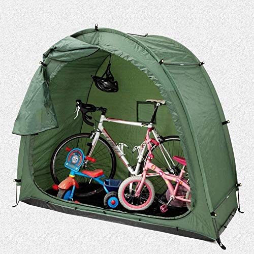 ZT Al aire libre de la bici Shed Carpa Jardín de almacenamiento cubierta de bicicleta portátil con la ventana de Diseño Accesorios acampa impermeable Pop Up tiendas de campaña for 2 bicicletas for adu