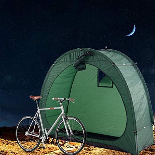 ZT Al aire libre de la bici Shed Carpa Jardín de almacenamiento cubierta de bicicleta portátil con la ventana de Diseño Accesorios acampa impermeable Pop Up tiendas de campaña for 2 bicicletas for adu