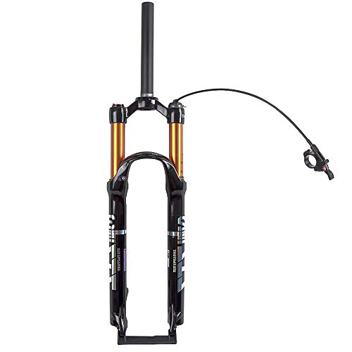 ZTZ 【US in Stock Aleación De Magnesio Montaña Delantera De La Horquilla De Presión De Aire Amortiguador Tenedor Accesorios De Bicicleta 29 Romote Bloqueo