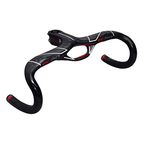 Zyy Bicicleta MTB Montaña Manillar 28.6MM Cruzar Enfermedad De Buzo 3K Ciclismo Clavijas Llantas Asiento Abrazaderas Hombres Mujer (Tamaño : 400X90MM)