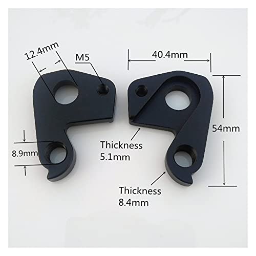 ZZHH 2PCS Percha de desviador de Bicicletas Apta para SRAM para orbea para OIZ para OMR 19 para Alma OMP 18 para ORBEA OZ 2020 Mech Dropout Bike Bicicleta de Marco de Carbono Extensor