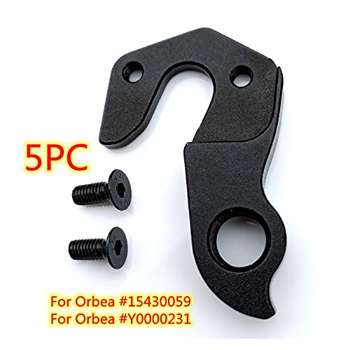 ZZHH 5pcs CNC Bicicleta Mech deserción en Forma para el Orbea Alma para M50 2014-17 para OIZ para CARBÓN para Loki para Lauffey para Salvaje # 15430059 Y0000231 Engranaje patilla de Cambio