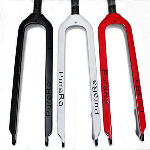 1-1/8"MTB Bicicleta Horquilla de Carbono 26/27.5/29 Pulgadas Horquillas Rígidas para Bicicleta 100mm Viaje 15mm QR 160mm Disco Freno 3K Horquilla de suspensión B,29inch