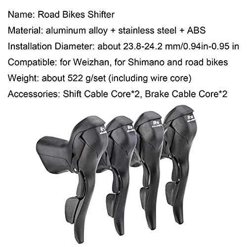 1 par de mandos de bicicleta para bicicleta con mando de velocidad, Shifter, grupo de transmisión, palanca de freno para bicicletas, bicicletas plegables, bicicletas de carretera