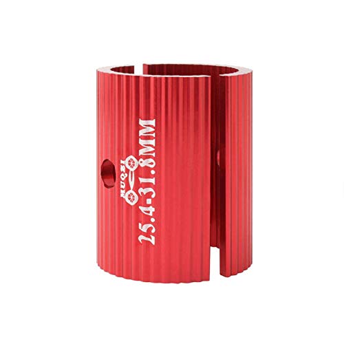 1 Par Vástago Manillar Reductor, Manillar Bici Cuña Adaptador Aleación de Aluminio Convertir 25.4mm 31.8mm 35mm Tallo Reductor Adaptador,Bicicleta Espaciadores,Bicicleta Manillar Conversión Hoja