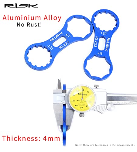 1 Uds herramienta de reparación de horquilla delantera de bicicleta de aluminio para SR Suntour XCR / XCT / XCM / RST MTB herramienta de desmontaje de llave de tapa de horquilla delantera de bicicleta