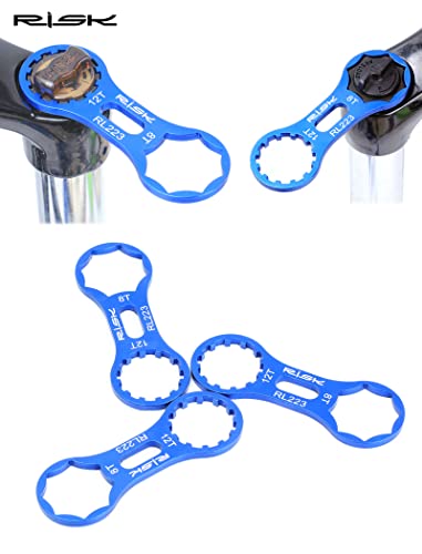 1 Uds herramienta de reparación de horquilla delantera de bicicleta de aluminio para SR Suntour XCR / XCT / XCM / RST MTB herramienta de desmontaje de llave de tapa de horquilla delantera de bicicleta