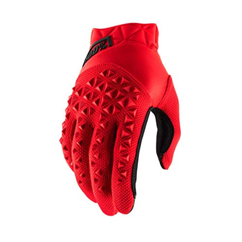 100% Airmatic 100% Glove Guantes, Unisex Adulto, Red/Black, MD