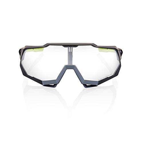 100 Percent SPEEDTRAP-Soft TACT Cool Grey-PHOTOCHROMIC Lens Gafas, Hombres, Gris-Cristal Transparente, Mediano