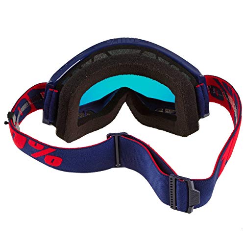 100 Percent STRATA 2 Goggle Masego-Mirror Red Lens, Adultos Unisex, Azul, ESTANDAR