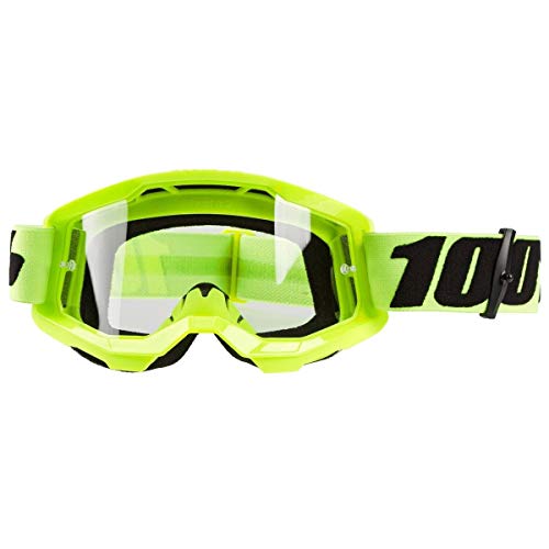 100 Percent STRATA 2 Goggle Yellow-Clear Lens, Adultos Unisex, Amarillo, ESTANDAR