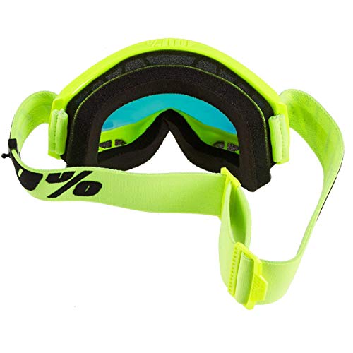 100 Percent STRATA 2 Goggle Yellow-Mirror Red Lens, Adultos Unisex, Amarillo, ESTANDAR