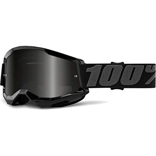 100 Percent STRATA 2 Sand Goggle Black-Smoke Lens, Adultos Unisex, Negro, ESTANDAR