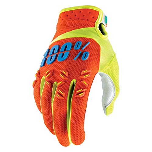 100% Prozent Airmatic Handschuhe Verstärkt MTB DH MX Motocross Enduro Offroad Quad, HU-GLO-0005, Farbe Blau, Größe XXL