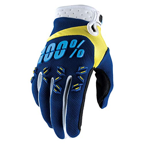 100% Prozent Airmatic Handschuhe Verstärkt MTB DH MX Motocross Enduro Offroad Quad, HU-GLO-0005, Farbe Blau, Größe XXL