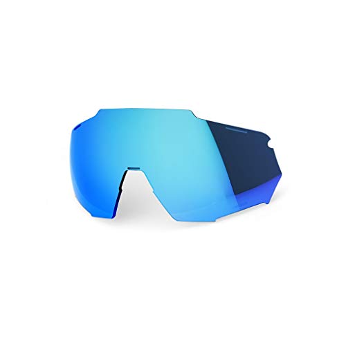 100% RACETRAP Replacement Lens-Hiper Blue Multilayer Mirror, Adultos Unisex, AZIUL, Estandar