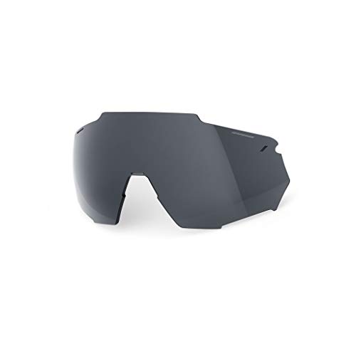100% RACETRAP Replacement Lens-Smoke, Adultos Unisex, Negro, Estandar