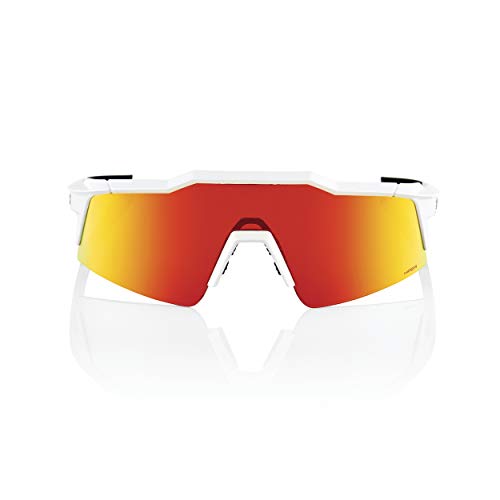 100% SPEEDCRAFT SL-Soft Tact Off White-Hiper Red Multilayer Mirror Lens, Adultos Unisex, Multicolor, Estandar