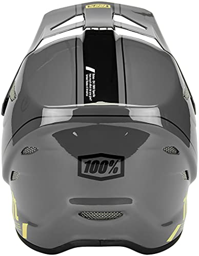 100% Status DH/BMX Casco gris/amarillo, circunferencia de la cabeza XXL, 63-64 cm, 2021