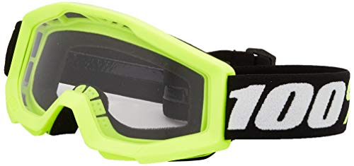 100% STRATA Mini Goggle Gafas de Sol Accesorios Deportivos, Adulto Unisex, Amarillo (Yellow), Talla Única