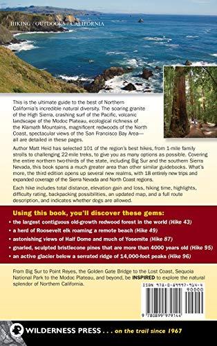 101 Hikes in Northern California: Exploring Mountains, Valley, and Seashore [Idioma Inglés]: Exploring Mountains, Valleys, and Seashore