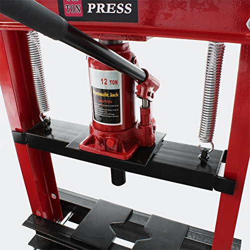 12T Prensa hidráulica Prensa taller Fuerza presión 12000kg Estampar Doblar Prensar Industria Taller