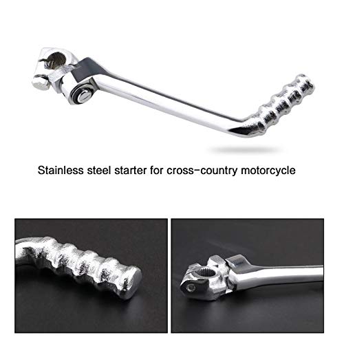 16mm motocicleta Starter Lever Kick Pedal Start Shafts Acero Inoxidable Plata Reemplazo para China Dirt Bike Pit Bike 140cc 150cc 160cc