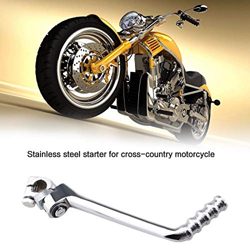 16mm motocicleta Starter Lever Kick Pedal Start Shafts Acero Inoxidable Plata Reemplazo para China Dirt Bike Pit Bike 140cc 150cc 160cc