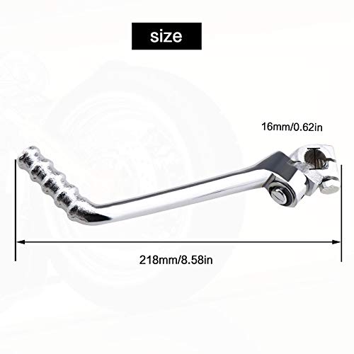 16mm motocicleta Starter Lever Kick Pedal Start Shafts Acero Inoxidable Plata Reemplazo para China Dirt Bike Pit Bike 140cc 150cc 160cc