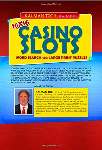 16x16 Casino Slots Word Search 150 Large Print Puzzles: Volume 4 (LAS VEGAS FUN)