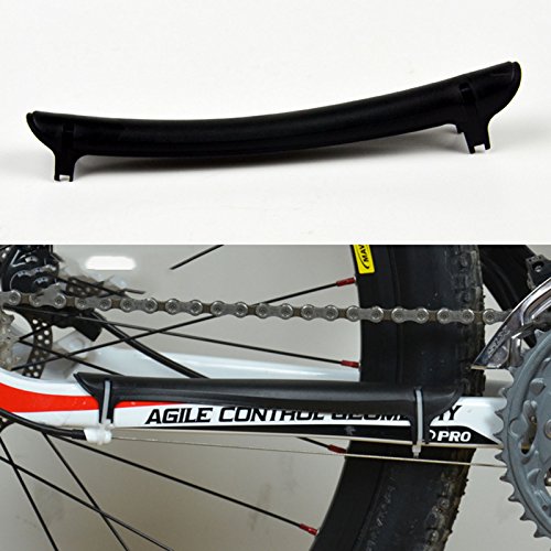 1X ciclismo de montaña cadena de la bici de vaina protector de cubierta del protector de Atención (Negro)