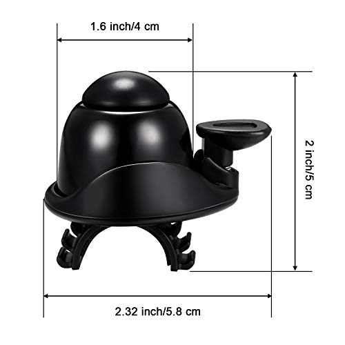 2 Campana de Bicicleta de Aluminio Timbre de Anillo de Bicicleta Ajustable Bocina de Ciclismo con Sonido Fuerte Mini Timbre de Bici para Adultos Niños Bici de Carretera Bici de Montaña Bici Deportiva