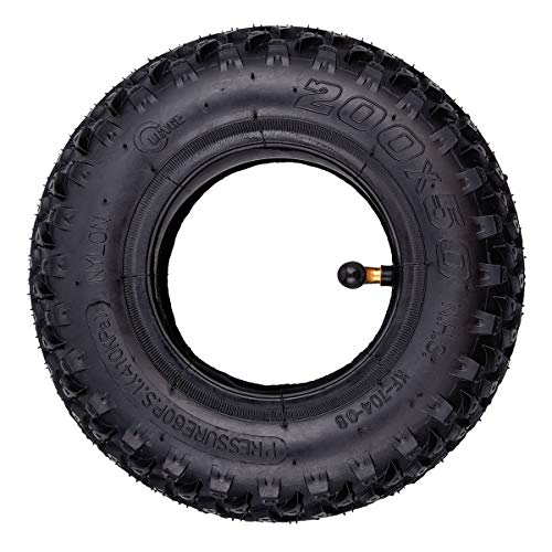 2 juegos de neumáticos y cámara de aire de 200 x 50 (8 x 2) para Dirt Scooter Knobby y cámara de aire de repuesto para Razor Pro RDS Dune Buggy Pneumatic Tyre