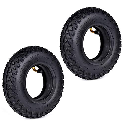 2 juegos de neumáticos y cámara de aire de 200 x 50 (8 x 2) para Dirt Scooter Knobby y cámara de aire de repuesto para Razor Pro RDS Dune Buggy Pneumatic Tyre