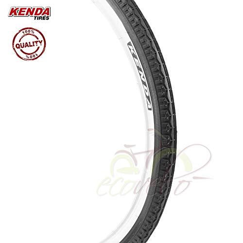 2 neumáticos Kenda 20 x 1,75 (47-406) + cámaras neumáticos blanco negro goma para Graziella City Bike carretera