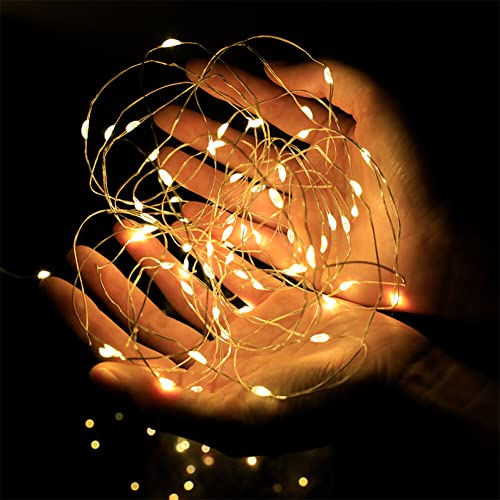 [2 paquetes] Guirnalda de luces LED funciona con pilas, TEOPHA 3M 30 LED flexible luz de luciérnagas para Navidad, Fiesta, Compleaños, Bodas, Jardín, Habitacion [Clase de eficiencia energética A]