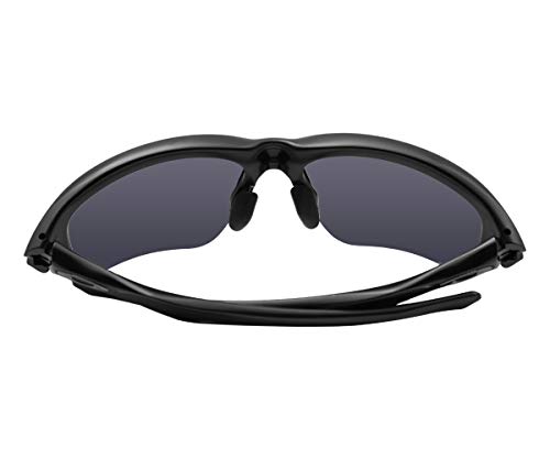 2 pares de almohadillas de repuesto para gafas de sol Oakley Flak Draft/Flak Beta, (Black Nosepads), Talla única