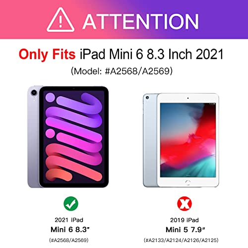 [2 Piezas] Benazcap Protector de Pantalla para Nuevo iPad Mini 6 2021, Fácil Instalación/Antiarañazos/Alta Definición/Ultra Delgado /9H / Transparente para iPad Mini 6ª Generación 8,3 Pulgadas