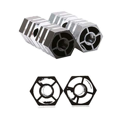 2 piezas de estribos de bicicleta, clavijas de acrobacia hexagonales BMX, clavijas de acrobacia de pie de aleación Cilindro Pedal de eje de bicicleta de carretera de montaña Clavijas de aluminio