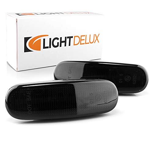 2 x LED Intermitentes Laterales Intermitentes Función dinámica Tiras con E4 Black Vision V-174408LG