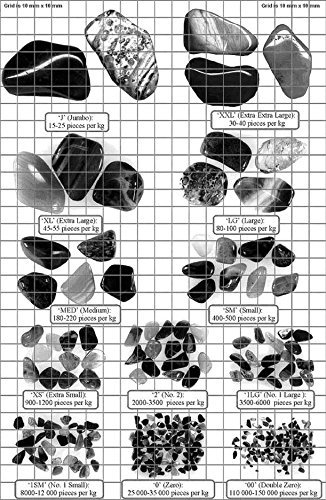 200 G de africana de producción Calidad Mezclado Tumblestones – 76 Mix Semi piedras preciosas – Tamaño: Medio 1 – 2 cm 150 – 250 piedras por 1 kg – foto de Real piedras