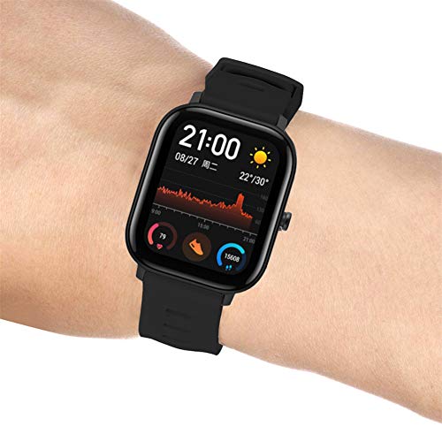 20mm Correa Suave Compatible con Amazfit Bip con Amazfit GTS Banda de Silicona para Smartwatch Reemplazo de Correa Ajustable Pulsera (Nergo)