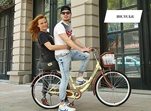 24 26 Pulgadas Lady Bike City Bike City Ladies Bike/City Bike/City Cruiser Bicicleta para Mujer, Casual Commuter Lady Princess Bicicleta Retro Ligera