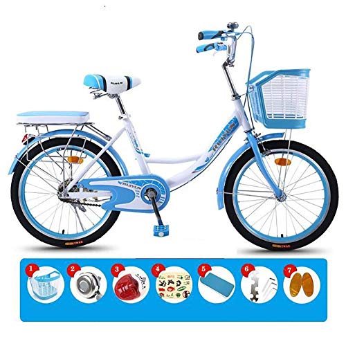 24 26 Pulgadas Lady Bike City Bike City Ladies Bike/City Bike/City Cruiser Bicicleta para Mujer, Casual Commuter Lady Princess Bicicleta Retro Ligera